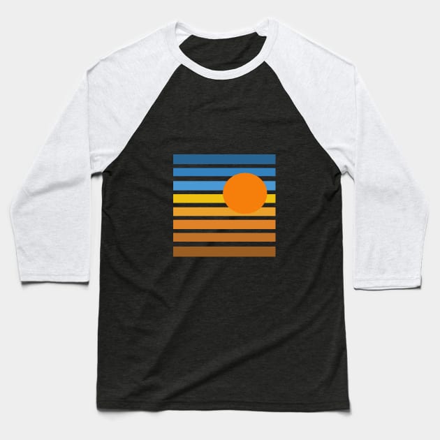 vaporwave sunset Baseball T-Shirt by Katie_w13